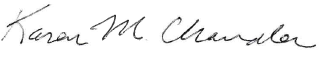 Karen Chandler Signature
